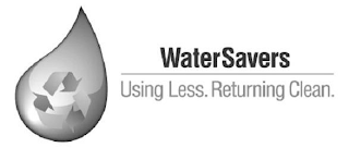 WATERSAVERS USING LESS. RETURNING CLEAN. logo