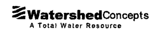 WATERSHED CONCEPTS A TOTAL WATER RESOURCE logo