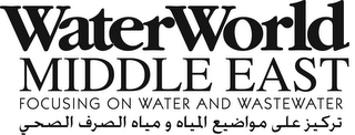 WATERWORLD MIDDLE EAST FOCUSING ON WATER AND WASTEWATER logo