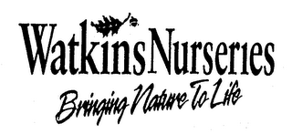 WATKINS NURSERIES BRINGING NATURE TO LIFE logo