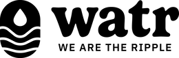 WATR WE ARE THE RIPPLE logo
