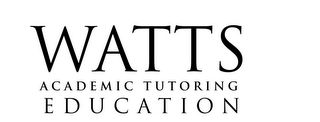 WATTS ACADEMIC TUTORING EDUCATION logo
