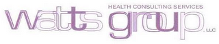WATTS GROUP.LLC HEALTH CONSULTING SERVICES logo