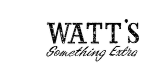 WATT'S SOMETHING EXTRA logo