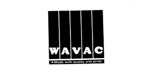 WAVAC MADE WITH QUALITY AND PRIDE logo
