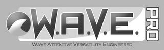 W.A.V.E. PRO WAVE ATTENTIVE VERSATILITY ENGINEERED logo