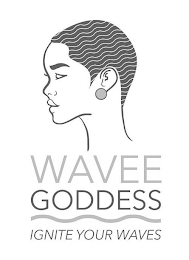 WAVEE GODDESS IGNITE YOUR WAVES logo
