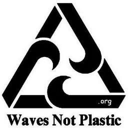 WAVES NOT PLASTIC .ORG logo