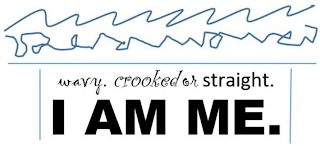 WAVY. CROOKED OR STRAIGHT. I AM ME. logo