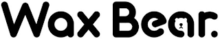 WAX BEAR. logo