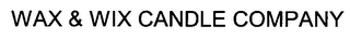 WAX & WIX CANDLE COMPANY logo