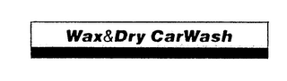 WAX&DRY CARWASH logo