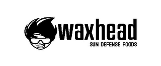WAXHEAD SUN DEFENSE FOODS logo