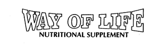 WAY OF LIFE NUTRITIONAL SUPPLEMENT logo