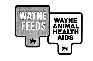 WAYNE FEEDS WAYNE ANIMAL HEALTH AIDS logo