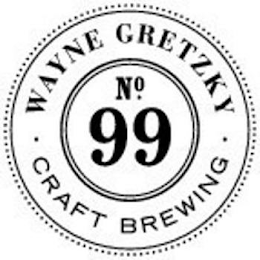 WAYNE GRETZKY CRAFT BREWING NO 99 logo