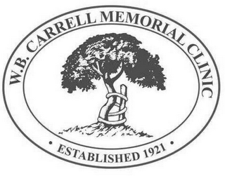 W.B. CARRELL MEMORIAL CLINIC · ESTABLISHED 1921 · logo