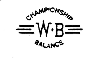 WB CHAMPIONSHIP BALANCE logo