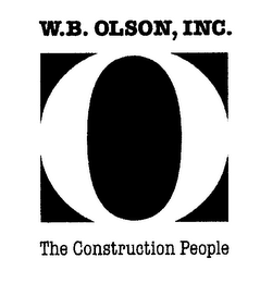 W.B. OLSON, INC. O THE CONSTRUCTION PEOPLE logo