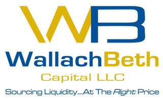 WB WALLACHBETH CAPITAL LLC SOURCING LIQUIDITY... AT THE RIGHT PRICE logo
