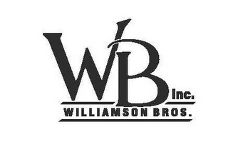 WB WILLIAMSON BROS. INC. logo