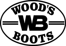 WB WOOD'S BOOTS logo