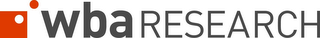 WBA RESEARCH logo