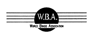 W.B.A. WORLD BINGO ASSOCIATION logo