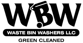 WBW WASTE BIN WASHER LLC GREEN CLEANED logo