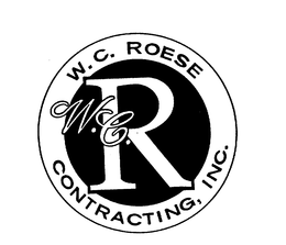 W.C. ROESE CONTRACTING, INC.  W.C.R logo