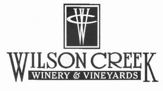 WC WILSON CREEK WINERY & VINEYARDS logo