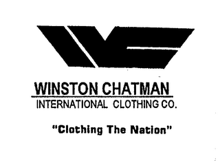 WC WINSTON CHATMAN INTERNATIONAL CLOTHING CO. "CLOTHING THE NATION" logo