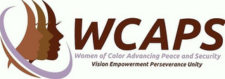WCAPS WOMEN OF COLOR ADVANCING PEACE AND SECURITY VISION EMPOWERMENT PERSEVERANCE UNITY logo