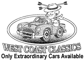 WCC-LLC WEST COAST CLASSICS ONLY EXTRAORDINARY CARS AVAILABLE logo