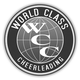 WCC WORLD CLASS CHEERLEADING logo