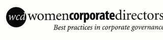 WCD WOMEN CORPORATE DIRECTORS BEST PRACTICES IN CORPORATE GOVERNANCE logo