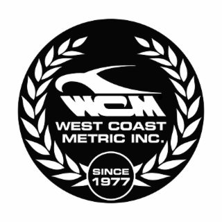 WCM WEST COAST METRIC INC. SINCE 1977 logo