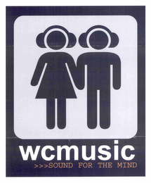 WCMUSIC >>>SOUND FOR THE MIND logo