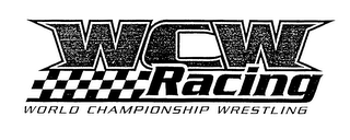 WCW RACING WORLD CHAMPIONSHIP WRESTLING logo