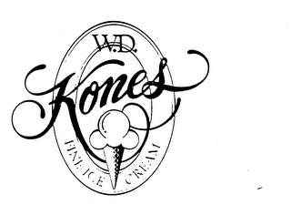W.D. KONES FINE ICE CREAM logo