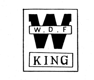 W.D.F W KING logo