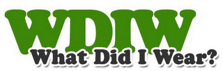 WDIW WHAT DID I WEAR? logo