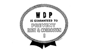 WDP IS GUARANTEED TO PREVENT RUST AND CORROSION. logo