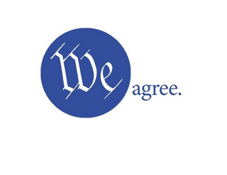 WE AGREE. logo