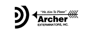 "WE AIM TO PLEASE" ARCHER EXTERMINATORS, INC. logo