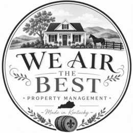 WE AIR THE BEST PROPERTY MANAGEMENT MADE IN KENTUCKY logo