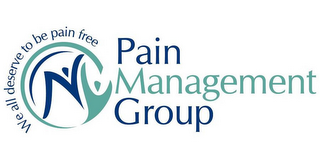 WE ALL DESERVE TO BE PAIN FREE NY PAIN MANAGEMENT GROUP logo