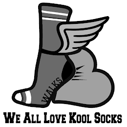 WE ALL LOVE KOOL SOCKS WALKS logo