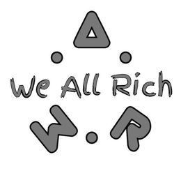 WE ALL RICH W.A.R. logo