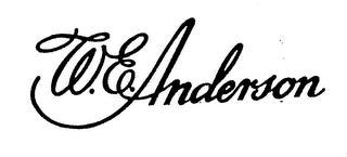 W.E. ANDERSON logo